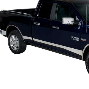 Putco 10-17 RAM 2500/3500 Crew Cab 6.5in - 5.5in Wide - 12pcs (w/o Factory Flares) SS Rocker Panels