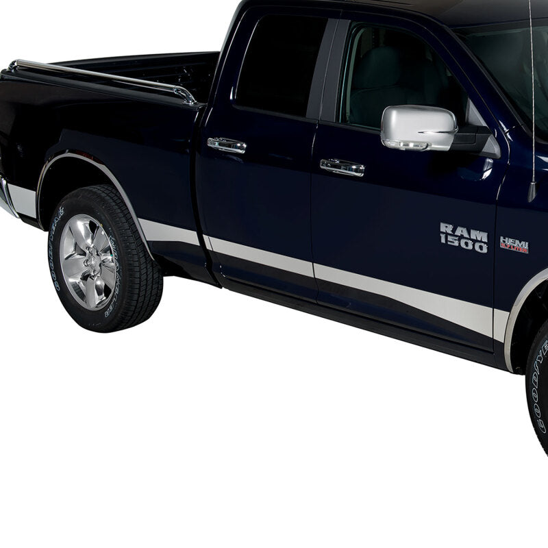 Putco 10-17 RAM 2500/3500 Crew Cab 6.5in - 5.5in Wide - 12pcs (w/o Factory Flares) SS Rocker Panels