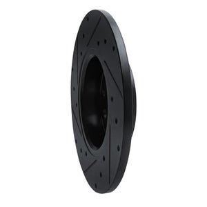 R1 15-25 Alfa Romeo Tonale Rear Right Drilled & Slotted Black Brake Rotor