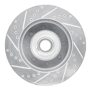 R1 05-07 Ford F-250 2WD (Super Duty) Front Right Drilled & Slotted Silver Brake Rotor