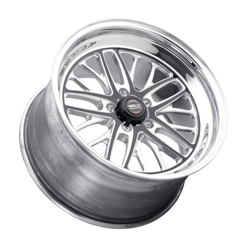 Weld S82 18x8.5 / 5x120.65 / 6.7 BS / 3.18 HB - Black Center - Polished Shell - Non-BL Wheel