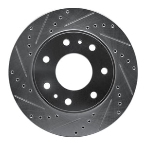 R1 09-09 Ford F-150 RWD Front Left Drilled & Slotted Silver Brake Rotor