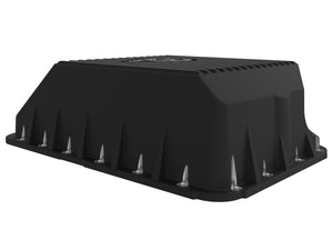 aFe Transmission Pan (Black); Ford Diesel Trucks 03-10 V8-6.0/6.4L (td)
