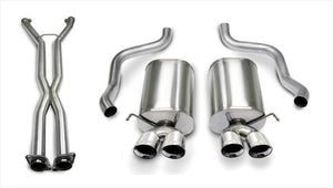 Corsa 07-08 Corvette 2.5in. Sport Series Cat-Back Dual Rear Exit with Twin 3.5in. Polished Tips