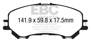 EBC 14-20 Nissan Rogue 2.5L Bluestuff Front Brake Pads