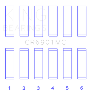 King Engine Bearings Ford Ecoboost 2.7L V6 (Size 0.25) Connecting Rod Bearing Set