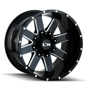 ION 141 17x9 / 8x170 BP / 18mm Offset / 125.2mm Hub Gloss Black Milled Wheel