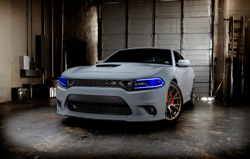Oracle 15-21 Dodge Charger RGB+W Headlight DRL Upgrade Kit - ColorSHIFT+W