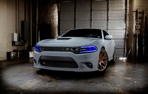 Oracle 15-21 Dodge Charger RGB+W DRL Headlight DRL Upgrade Kit - ColorSHIFT 2