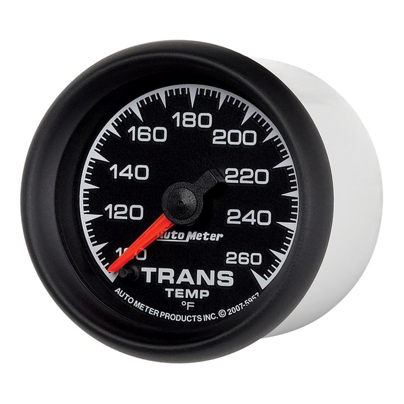 Autometer ES 52.4mm Full Sweep Electronic 100-260 Degree F Transmission Temperature Gauge