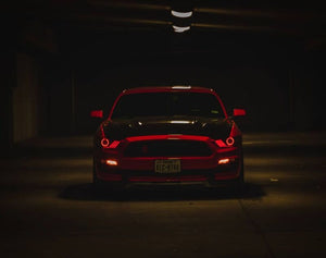 Oracle 15-17 Ford Mustang V6/GT/Shelby DRL w/ Halo Kit - ColorSHIFT w/ 2.0 Controller