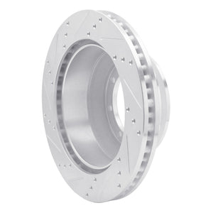 R1 99-07 Ford E-350 Super Duty Rear Right Drilled & Slotted Silver Brake Rotor