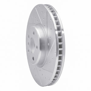 R1 16-25 BMW i4 Right Front Drilled & Slotted Silver Brake Rotor