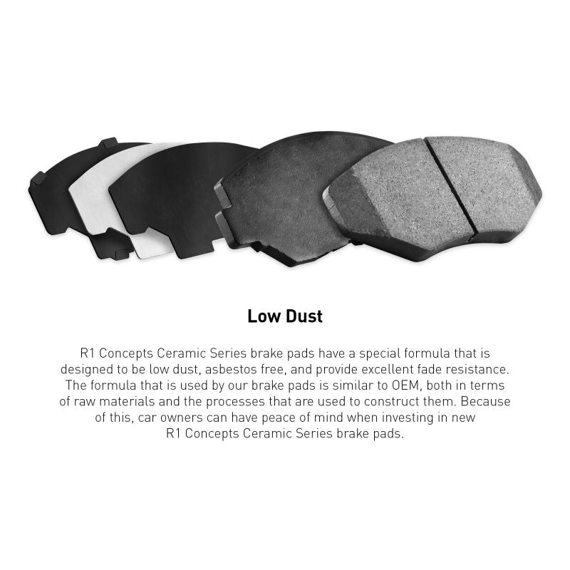 R1 04-17 Chrysler Sebring Rear R1 Ceramic Brake Pads