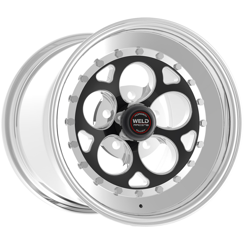 Weld Magnum III 17x5 / 5x4.5 / 2.2 BS / 3.18 HB - Black Center - Polished Shell - Non-BL Wheel