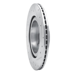 R1 16-25 Dodge Attitude (Mexico) Front Left Drilled & Slotted Silver Brake Rotor