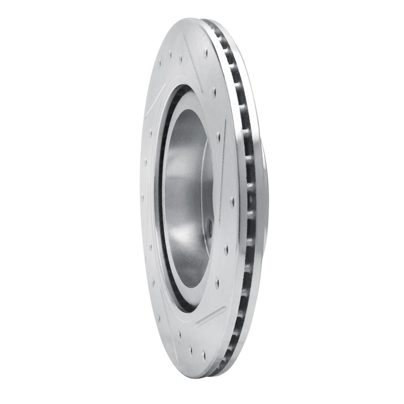 R1 16-25 Dodge Attitude (Mexico) Front Left Drilled & Slotted Silver Brake Rotor