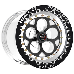 Weld Magnum III Beadlock 15x8/5x4.75/4.5 BS/3.18 HB-Polished Cntr-Pol. Shell-Pol. SBL MT Wheel