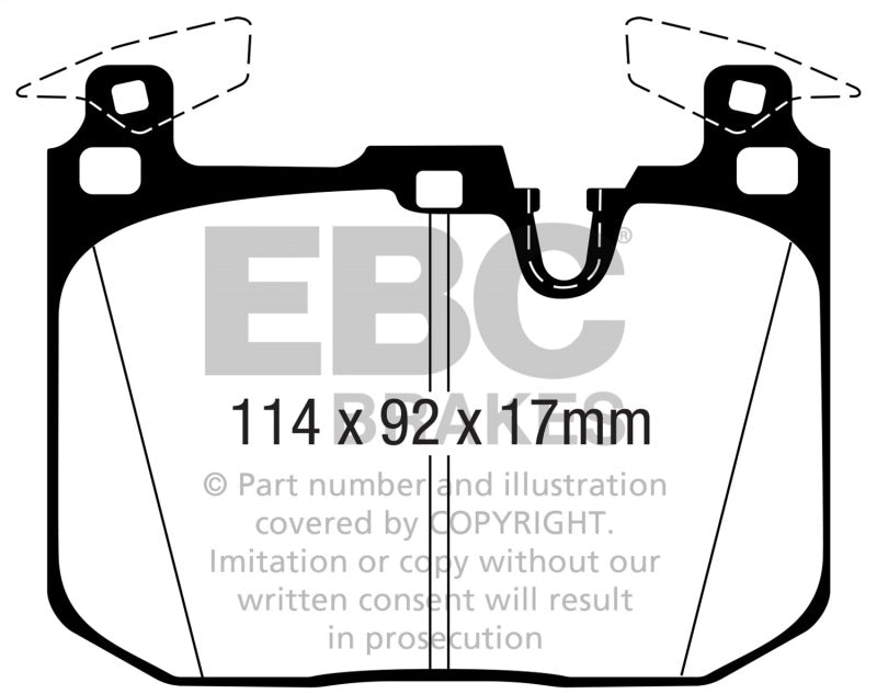 EBC 16-18 BMW M2 (F87) Bluestuff Front Brake Pads