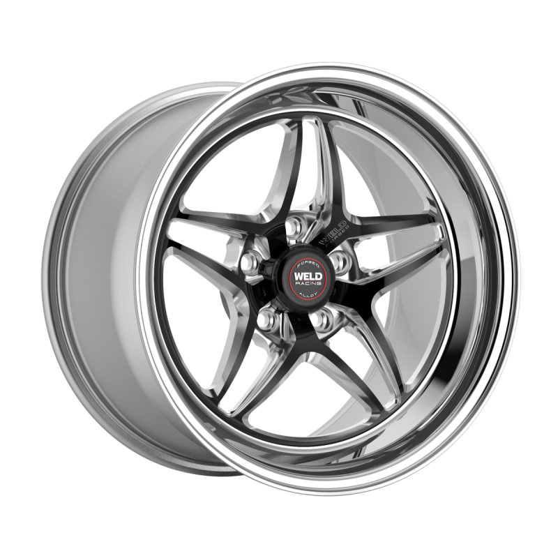 Weld S81 18x9 / 5x120.65 / 5.6 BS / 3.18 HB - Black Center - Polished Shell - Non-BL Wheel