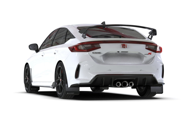 Rally Armor 23-26 Honda Civic Type R Black Mud Flap Red Logo