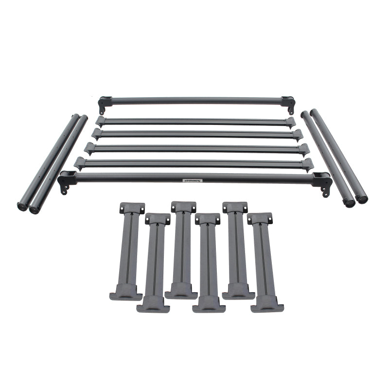 Go Rhino 15-26 GM Colorado/Canyon 6.2ft Bed XRS Overland Xtreme Rack - Midsize Truck - Tex. Blk