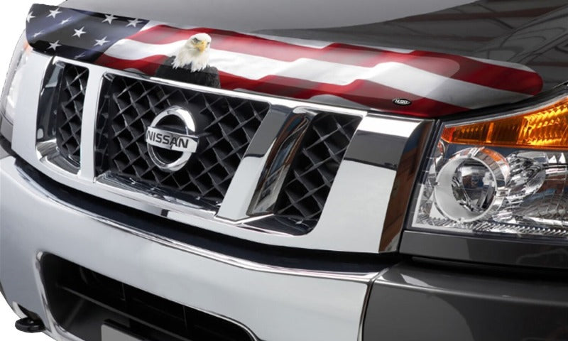 Husky Liners 16-24 Nissan Titan Xd Hood Shield - American Flag w/ Eagle