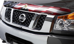 Husky Liners 04-15 Nissan Titan/05-15 Nissan Armada Hood Shield - American Flag w/ Eagle