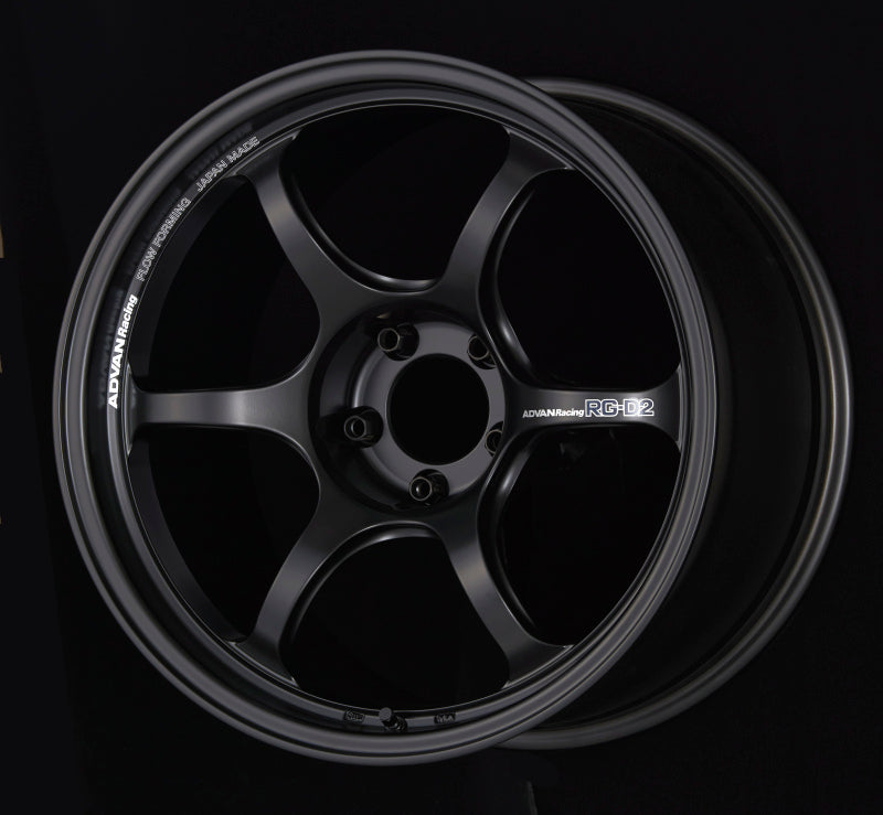 Advan RG-D2 18x8.5 +35 5x120 Semi Gloss Black Wheel