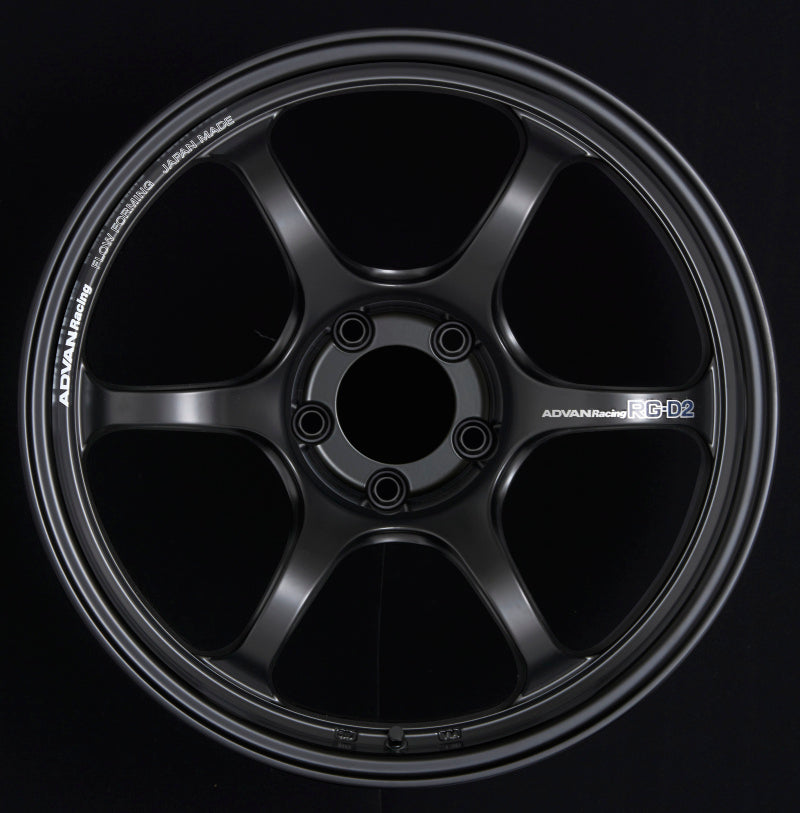 Advan RG-D2 15x6 +45 4x100 Semi Gloss Black Wheel