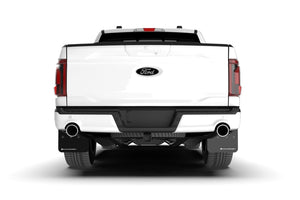 Rally Armor 21-26 Ford F-150 (Excl. Raptor) Black UR Mud Flap w/White Logo