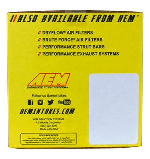 AEM C.A.S. 19 Toyota Corolla Hatchback 2.0L F/I Cold Air Intake