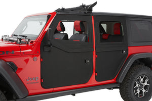 Bestop 20-26 Jeep Gladiator / 18-26 Wrangler JL Full Fabric Doors (Front Black Twill)