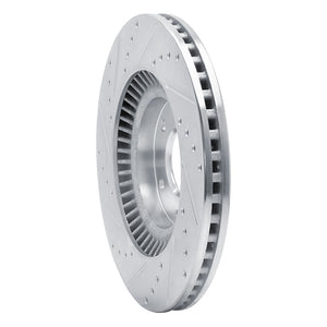 R1 13-20 Hyundai SANTA FE Front Right Drilled & Slotted Silver Brake Rotor