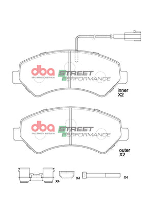 DBA 14-23 Ram ProMaster 1500 SP Performance Front Brake Pads