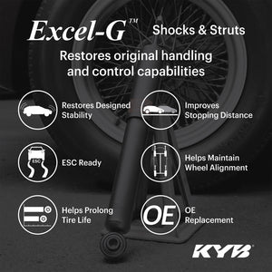 KYB Shocks & Struts Excel-G Front Left TOYOTA Yaris 2006-10