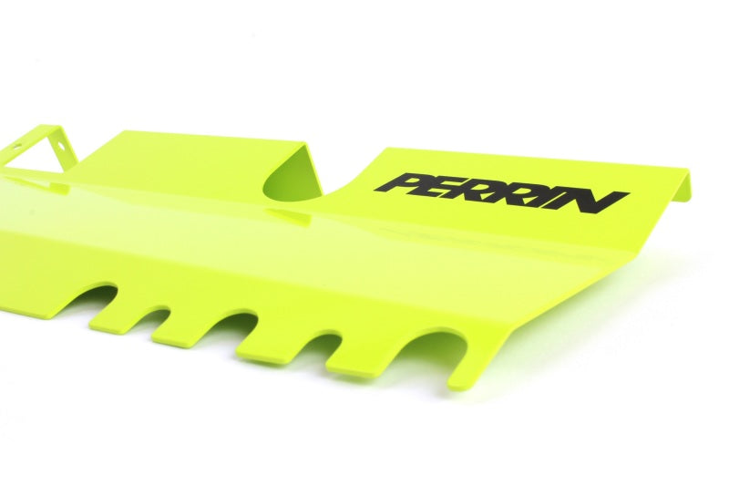 PERRIN 15-21 Subaru WRX/STI Radiator Shroud (With OEM Intake Scoop) - Neon Yellow