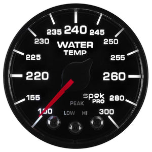 Autometer Spek-Pro - Nascar 2-1/16in Water Temp 100- 300F Bfb Ecu