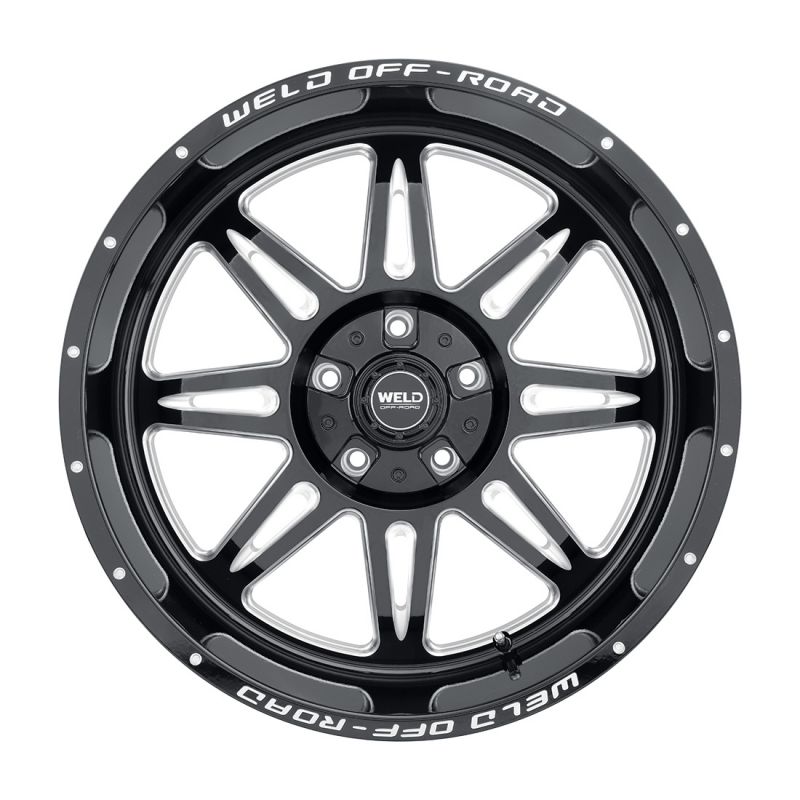 Weld Cheyenne 20x10 / 5x127 / 4.75 BS / 87.1 HB - Gloss Black Milled - Non-BL Wheel