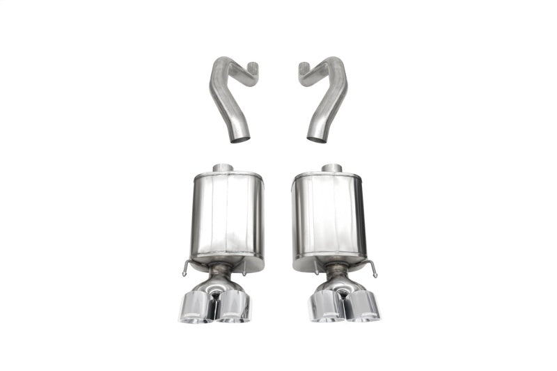 Corsa 06-13 Chevy Corvette C6 Z06 7.0L / 09-13 ZR1 6.2L Polished Axle-Back Exhaust w/4.5in Twin Tips
