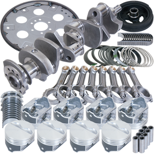 Eagle Chevy 350 1Pc 3.750in Crank 5.700in I-Beam Rods 4.060in Pistons 168 Tooth FP Balanced Assembly