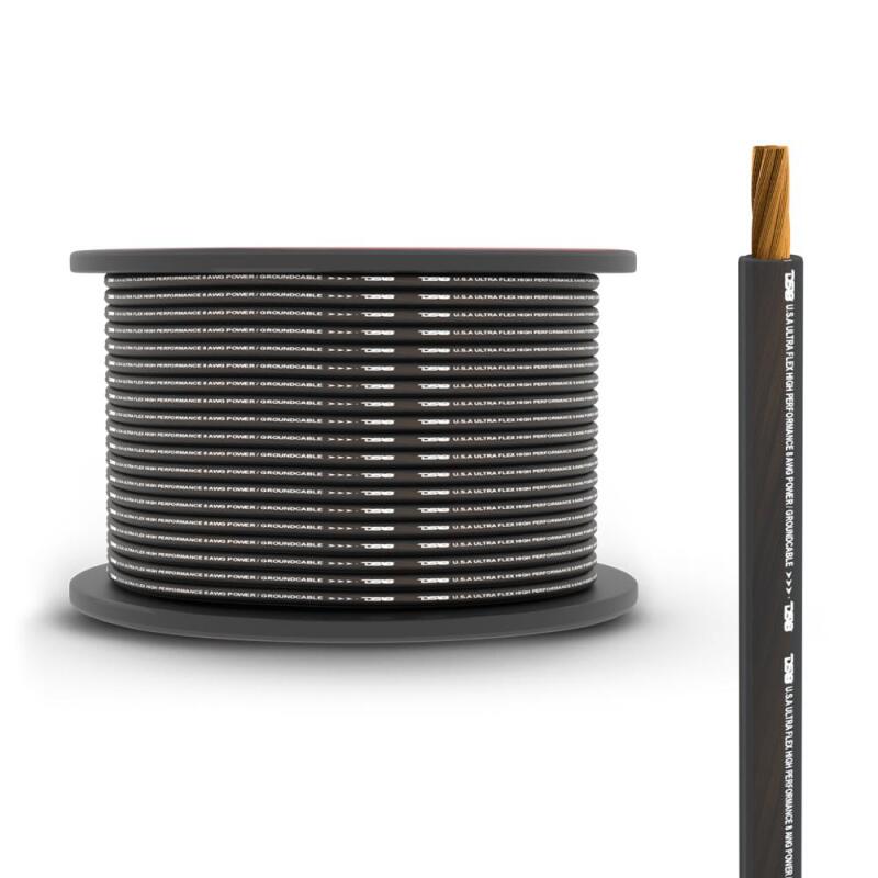 DS18 8-GA Power And Ground 250-Feet Red