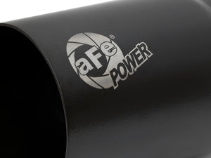 aFe MACH Force-Xp Universal Exhaust Tip 3-1/2 IN Inlet x 4 IN Outlet x 7 IN L Black Right Side Exit