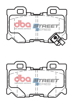 DBA 09-13 Infiniti G37 (350mm Rear Rotor) Rear Street Series Brake Pads