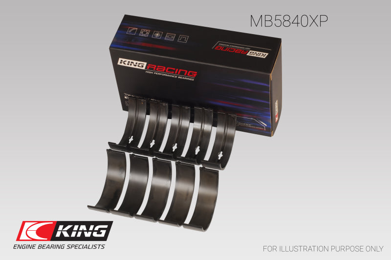 King Engine Bearings Chrysler 300 Srt8 (Size 0.26) pMaxBlack Coated Main Bearing Set