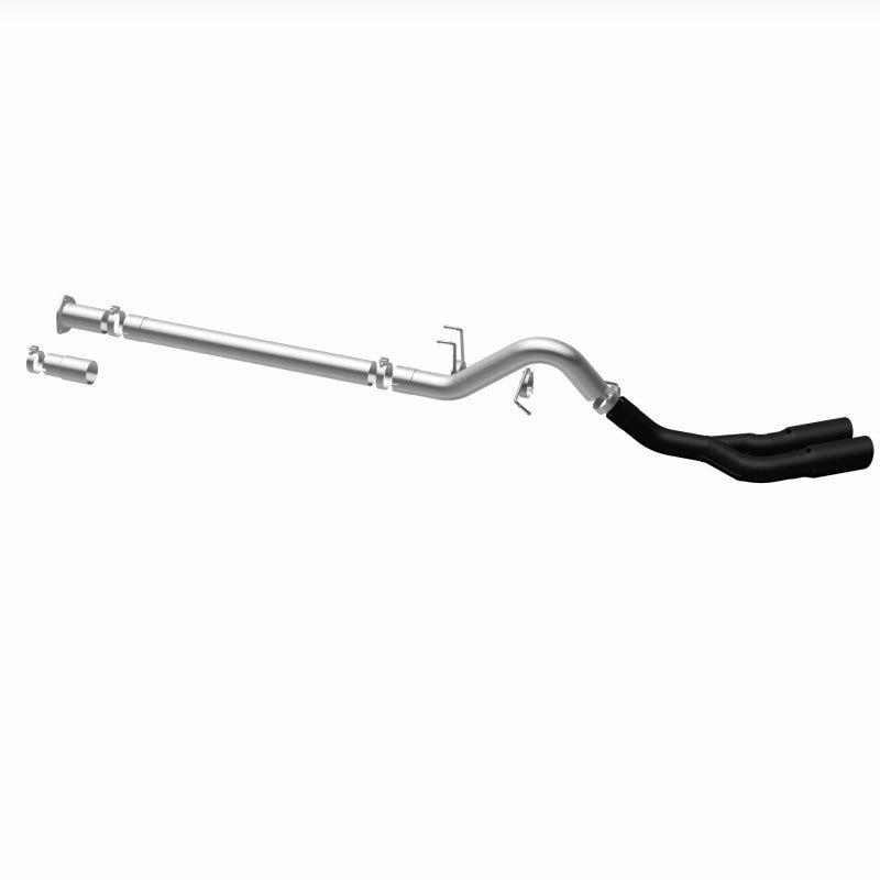 MagnaFlow 08-18 Ford F-250/F-350/F-450 4.6L/6.7 DPF-Back Black 4in Dual Single Rear Exit