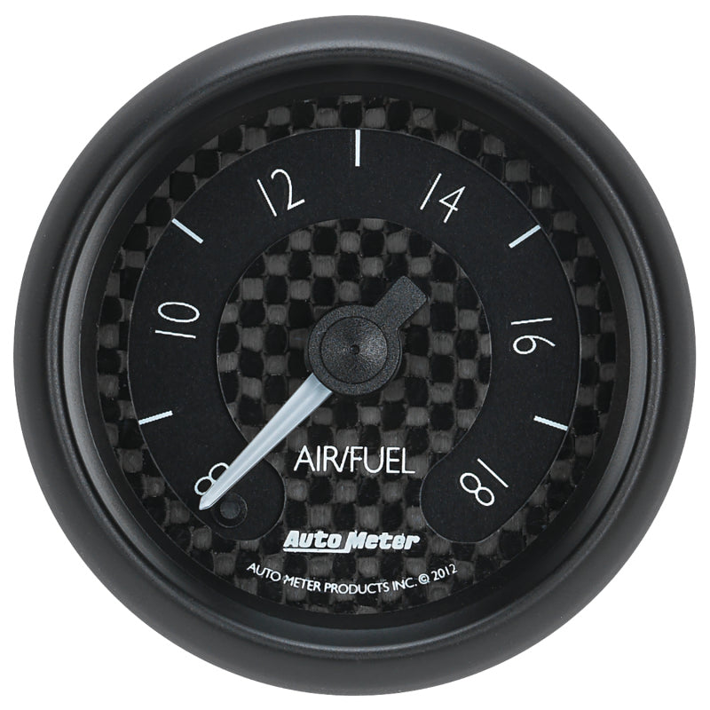 Autometer GT Series 52mm Full Sweep Electronic 8:1-18:1 AFR Wideband Air/Fuel Ratio Analog