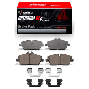 R1 20-24 Mini Countryman And Paceman) Front Optimum OE Brake Pads and Hardware Kit