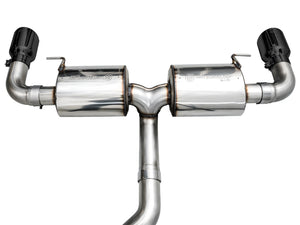 AWE 19-23 BMW 330i / 21-23 BMW 430i Base G2X Touring (Excl. Conv) Axle-Back Exhaust - Diamond Black