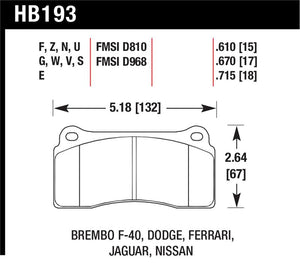 Hawk 09-11 Nissan GT-R HP+ Street Rear Brake Pads